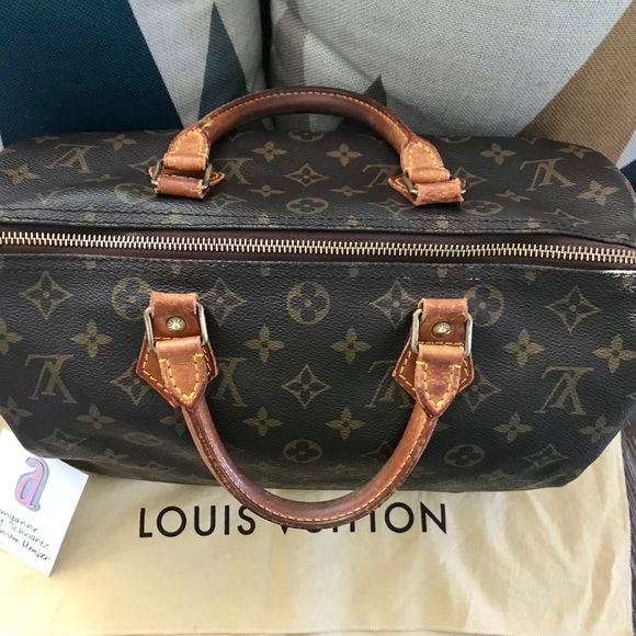 **SOLD*Authentic LV Speedy 30 With Brown organizer - Picture 2 of 8